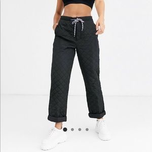 ASOS Design Quilted Jogger Pant with Drawcord